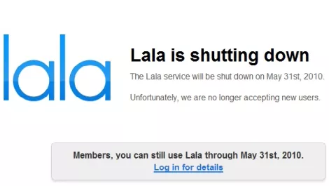 Apple to close Lala music service