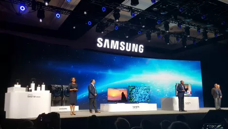 Samsung unveils new smart fridge, SUHD TV, wearables and tablet